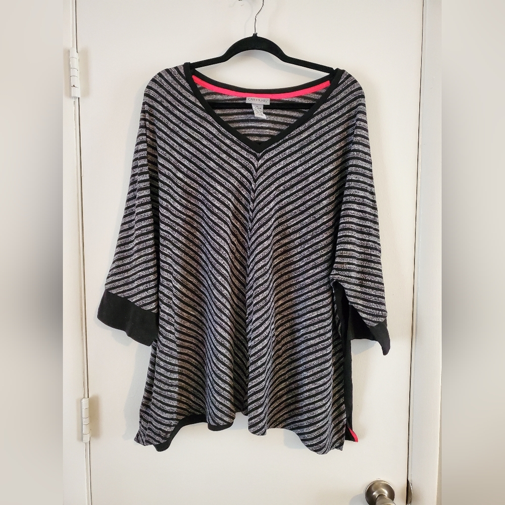 Catherine's 3/4 sleeve striped shirt
